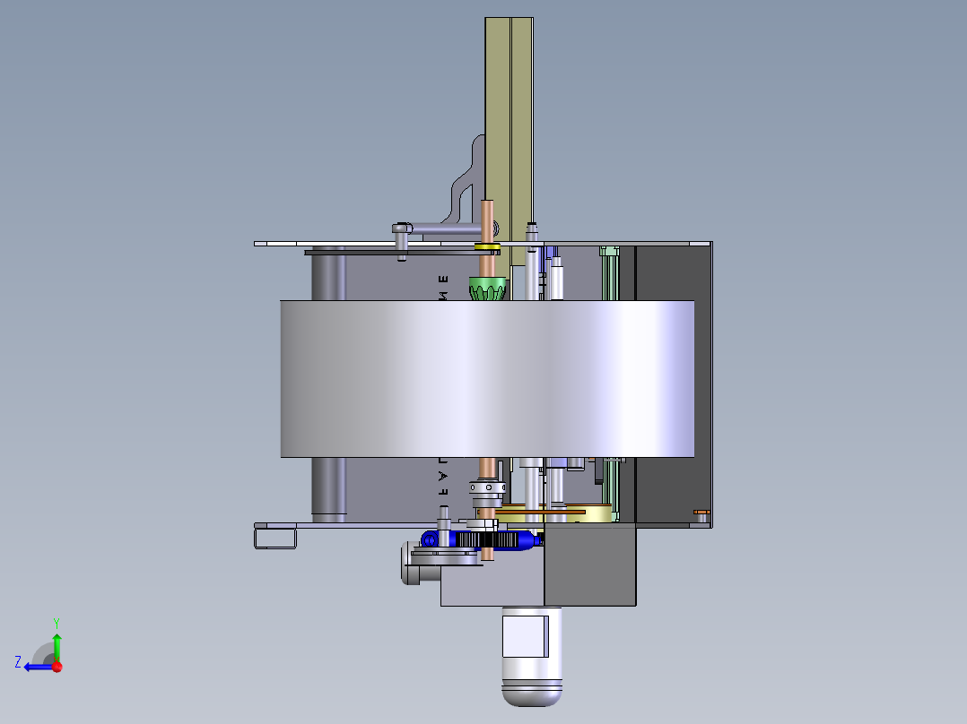 焗油纸包机上浆右视图