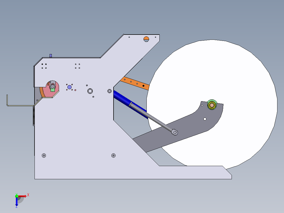 焗油纸包机上浆俯视图