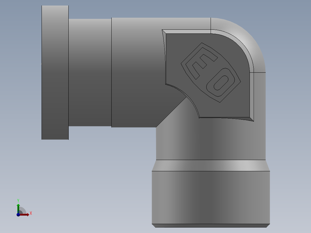 法兰接头、1DFS9-42-16前视图