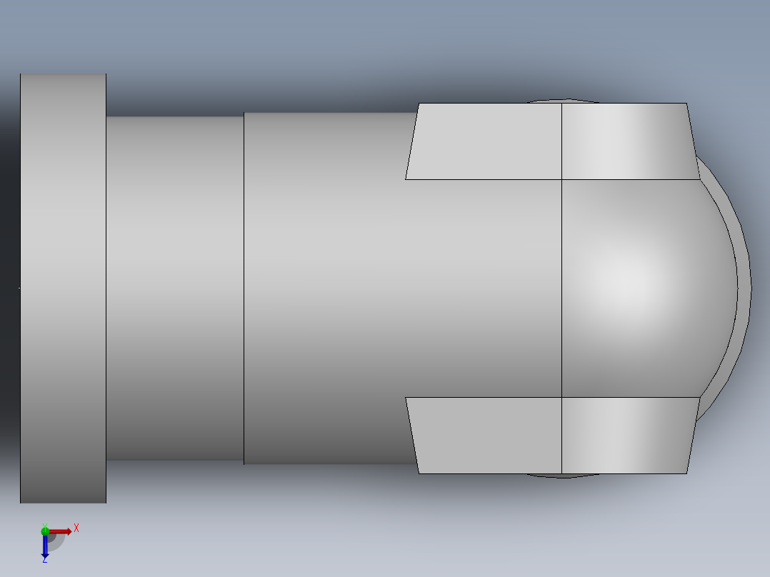 法兰接头、1DFS9-42-16俯视图