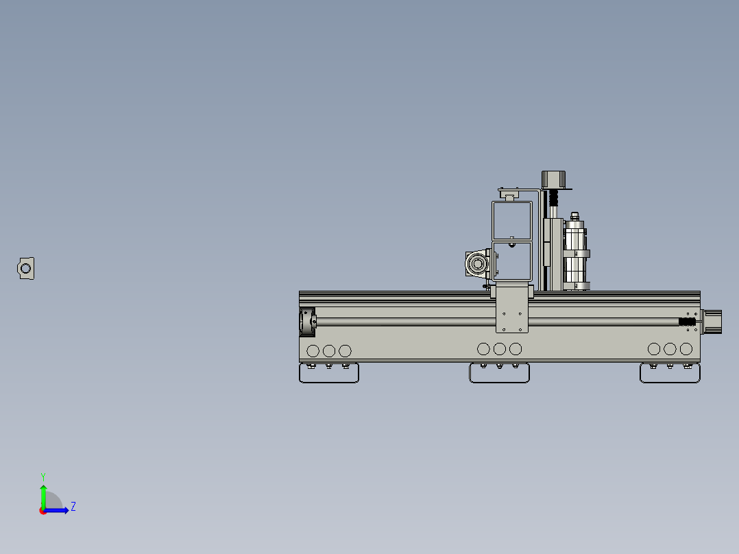 A3004112-数控铣床左视图