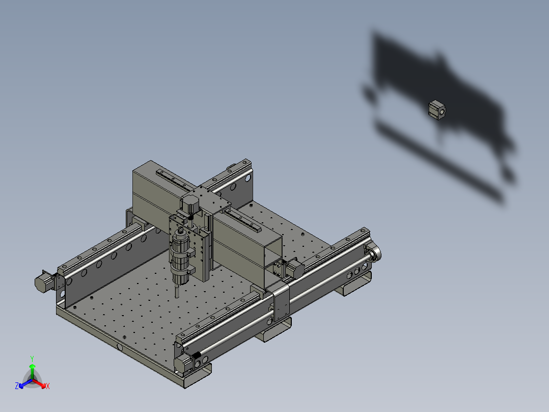 A3004112-数控铣床正等轴测图