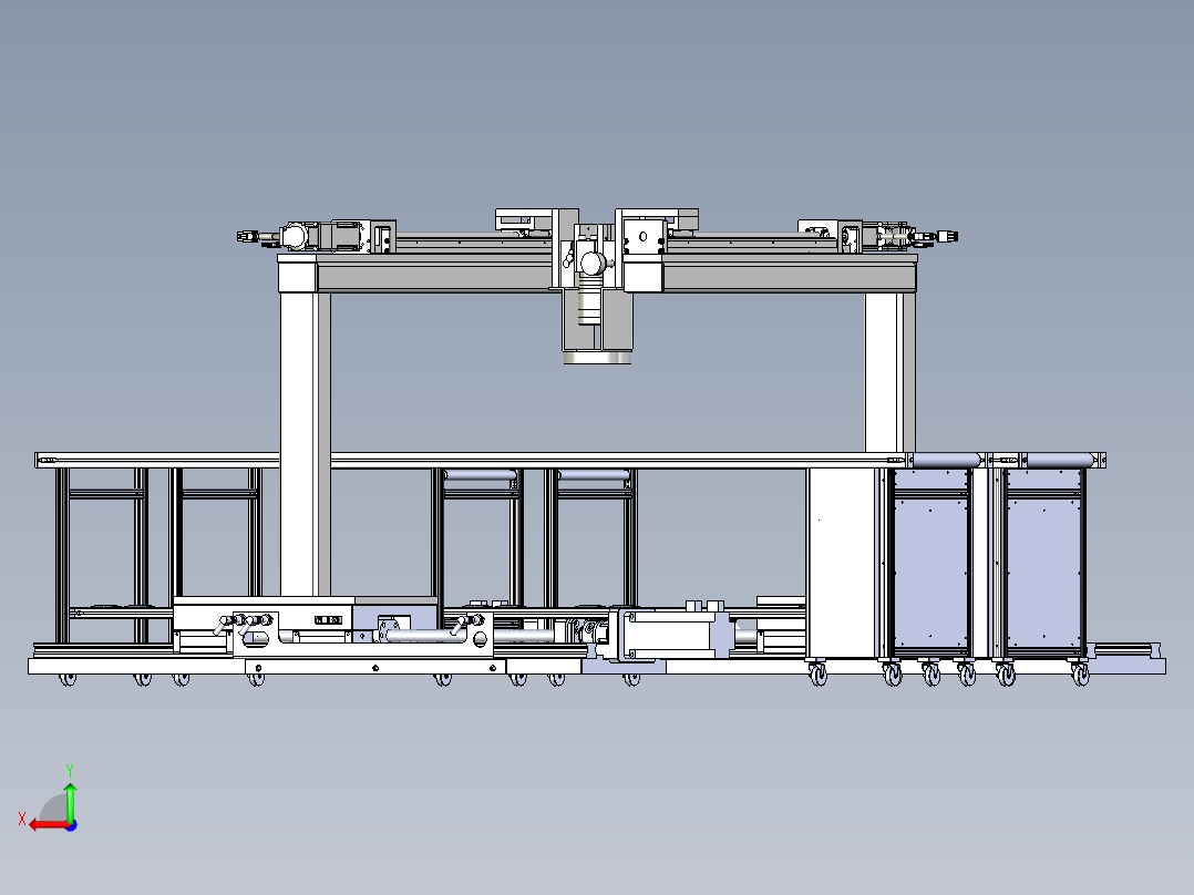自动化视觉检测机构后视图