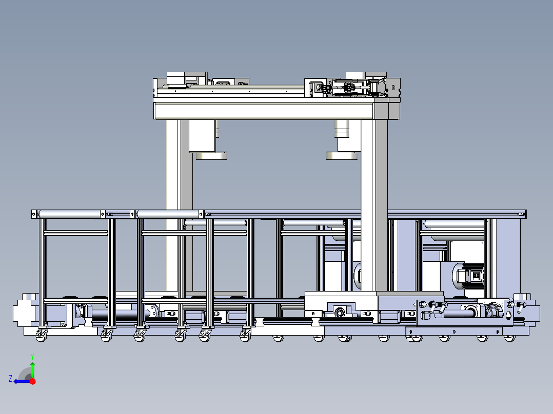 自动化视觉检测机构右视图
