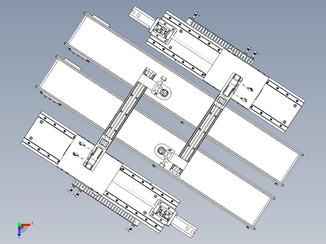 自动化视觉检测机构俯视图