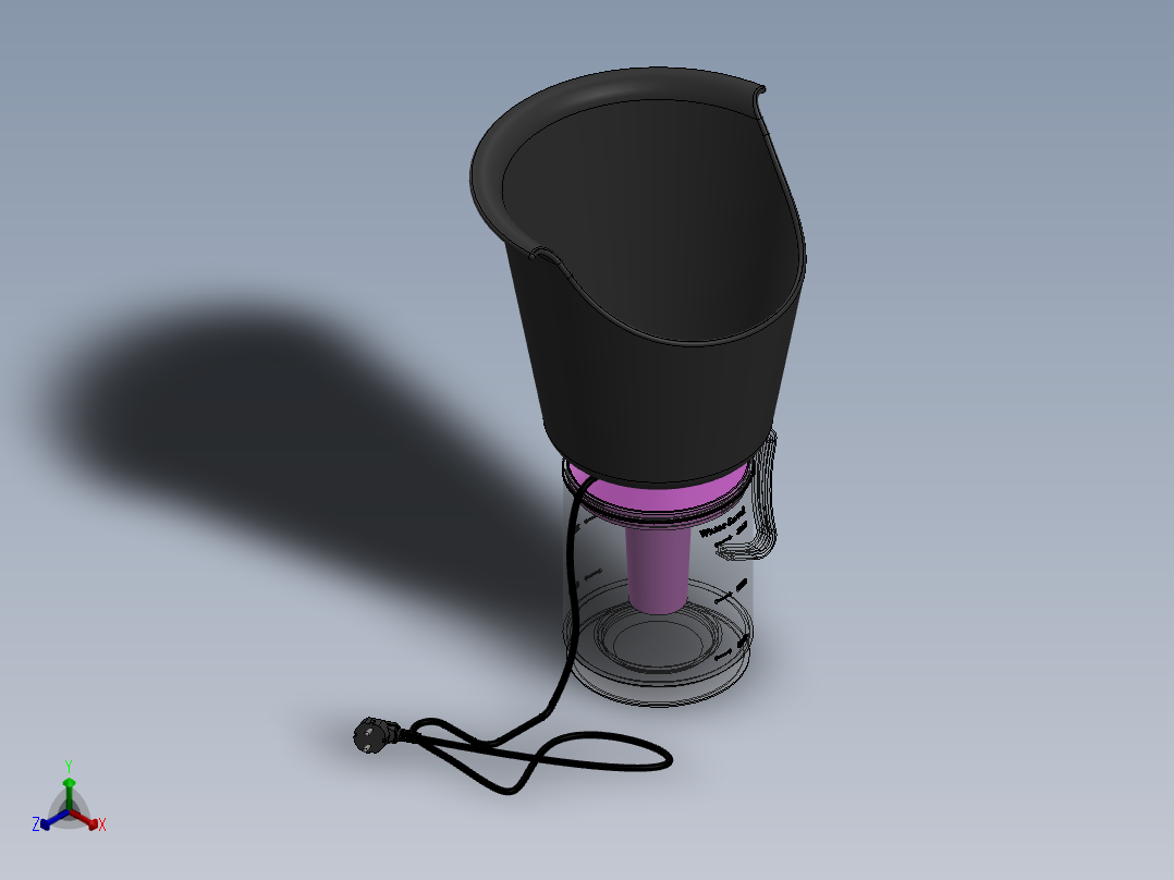 A2004443-面部蒸脸器正等轴测图