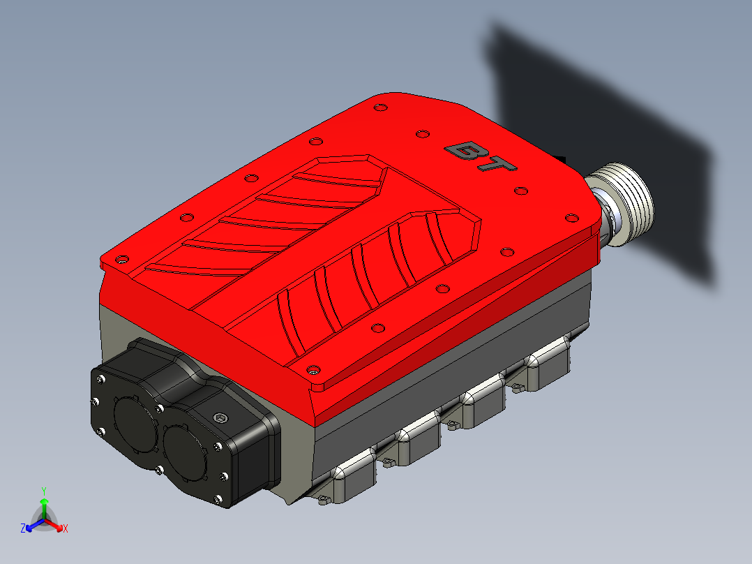 增压器(26)正等轴测图