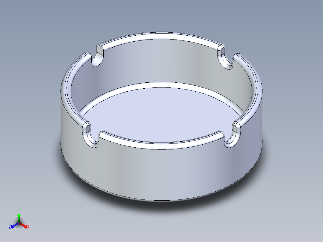 烟灰缸(32)正等轴测图