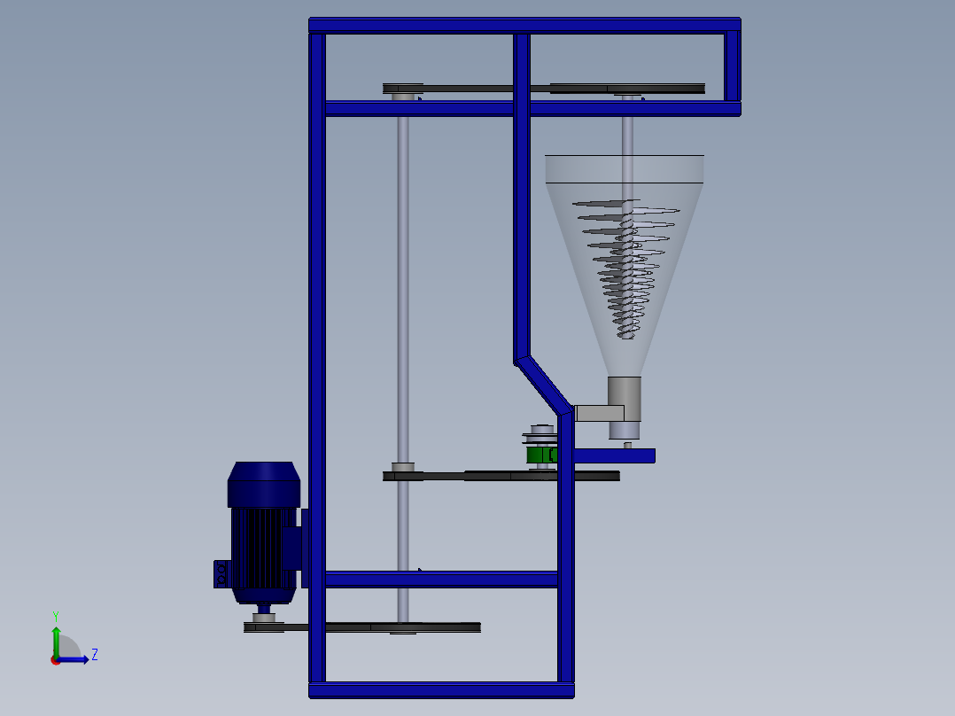 喷绘机设计左视图