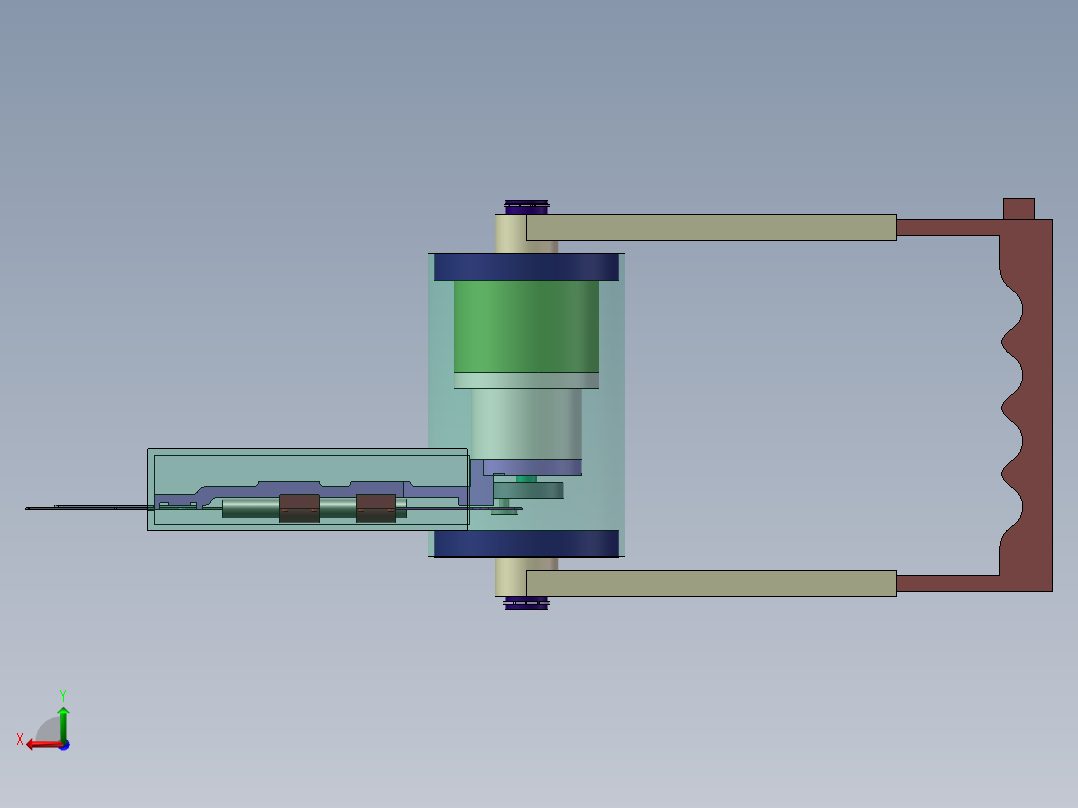 35花椒采摘机机械结构设计SW21版三维模型说明书CAD图纸资料C20335后视图