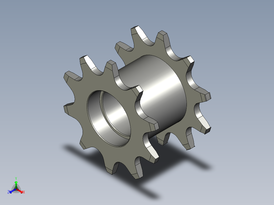 LXYC-BOSSC208A-10-D20从动轮主视图