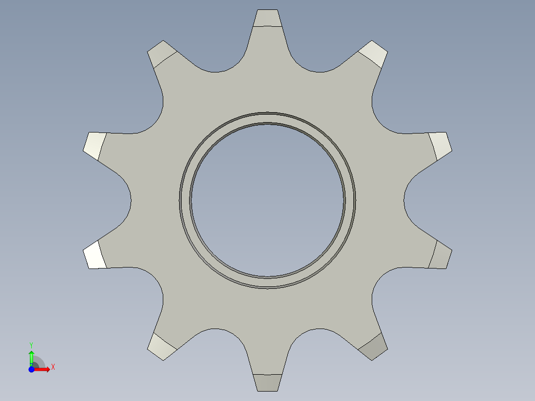 LXYC-BOSSC208A-10-D20从动轮前视图