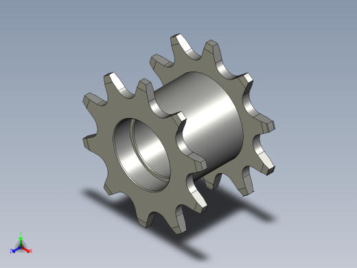 LXYC-BOSSC208A-10-D20从动轮正等轴测缩略图