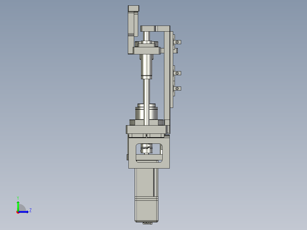 newF01AE00021-A500电机组件--D左视图