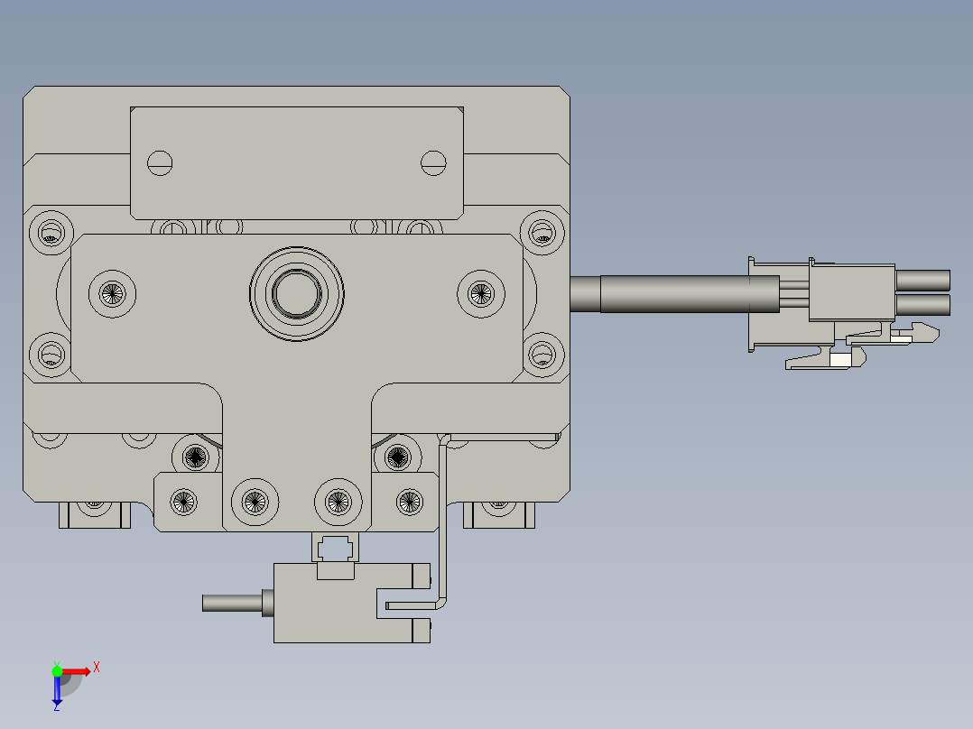 newF01AE00021-A500电机组件--D俯视图
