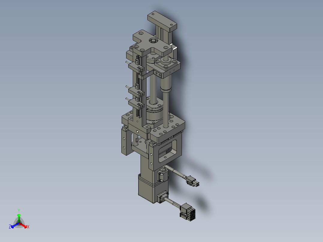 newF01AE00021-A500电机组件--D正等轴测图