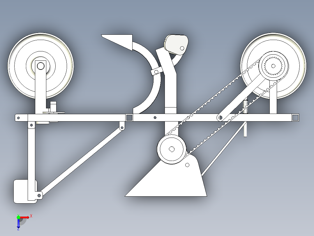 小型小麦播种机的设计--1664209-250俯视图