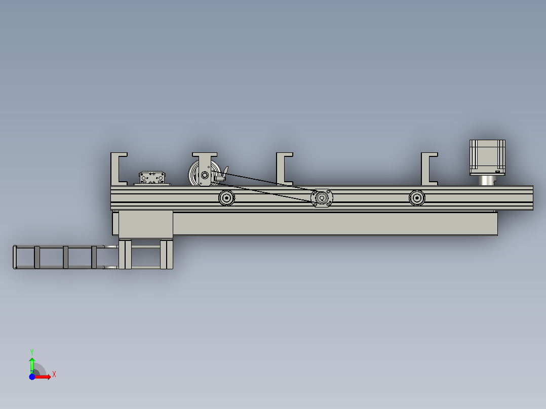 YLU055-001-宽度调节模组前视图