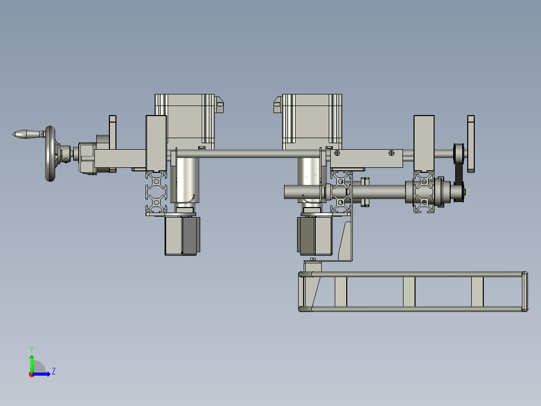 YLU055-001-宽度调节模组左视图