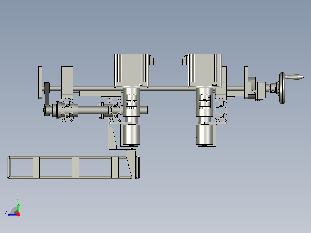 YLU055-001-宽度调节模组右视图