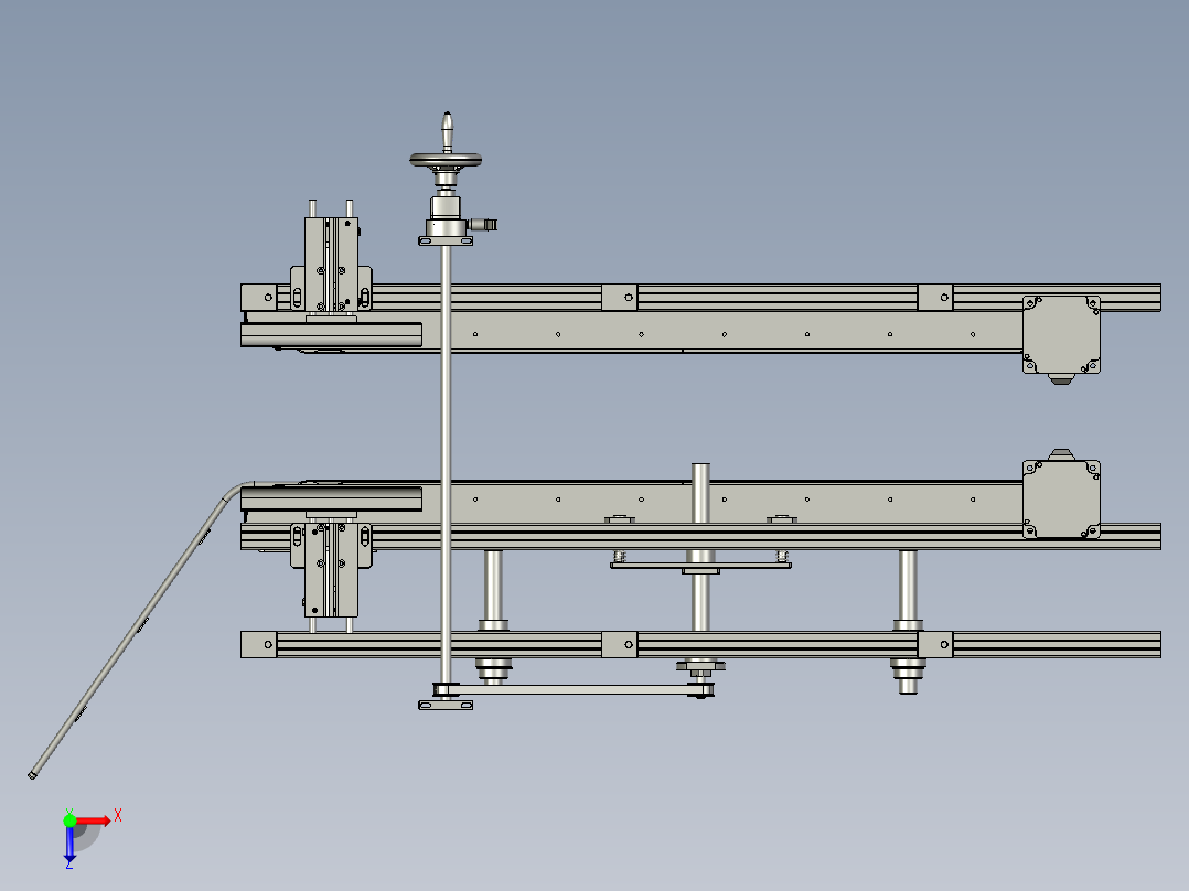 YLU055-001-宽度调节模组俯视图