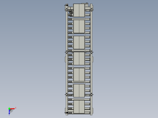 O型圈驱动滚轮输送机俯视缩略图