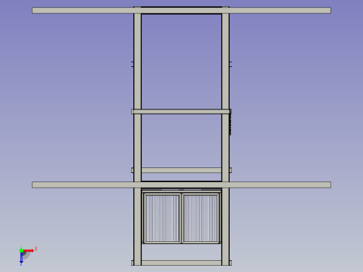 升降货梯的导轨驱动装置俯视缩略图
