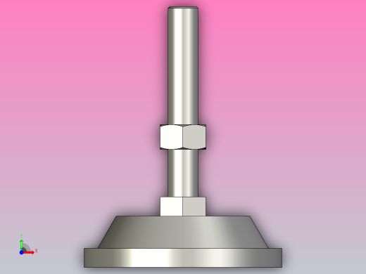 配橡胶垫简易型地脚@AJE AJES前视缩略图