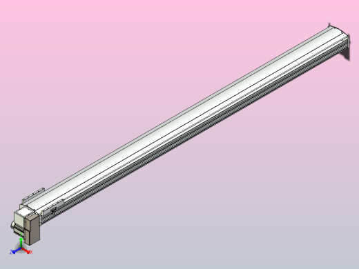 皮带直线轴半封闭可选导轨TPA-HNB-220D-176-L3000-RP-Y-P1K-N3