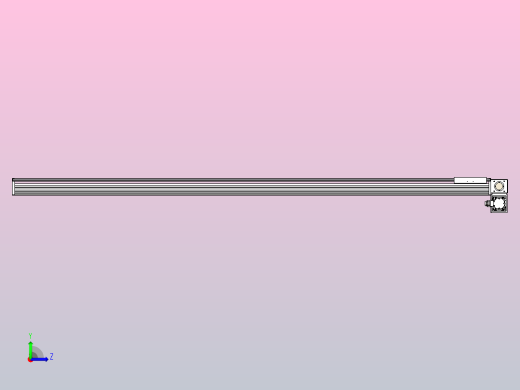 皮带直线轴半封闭可选导轨TPA-HNB-220D-176-L3000-RP-Y-P1K-N3左视缩略图