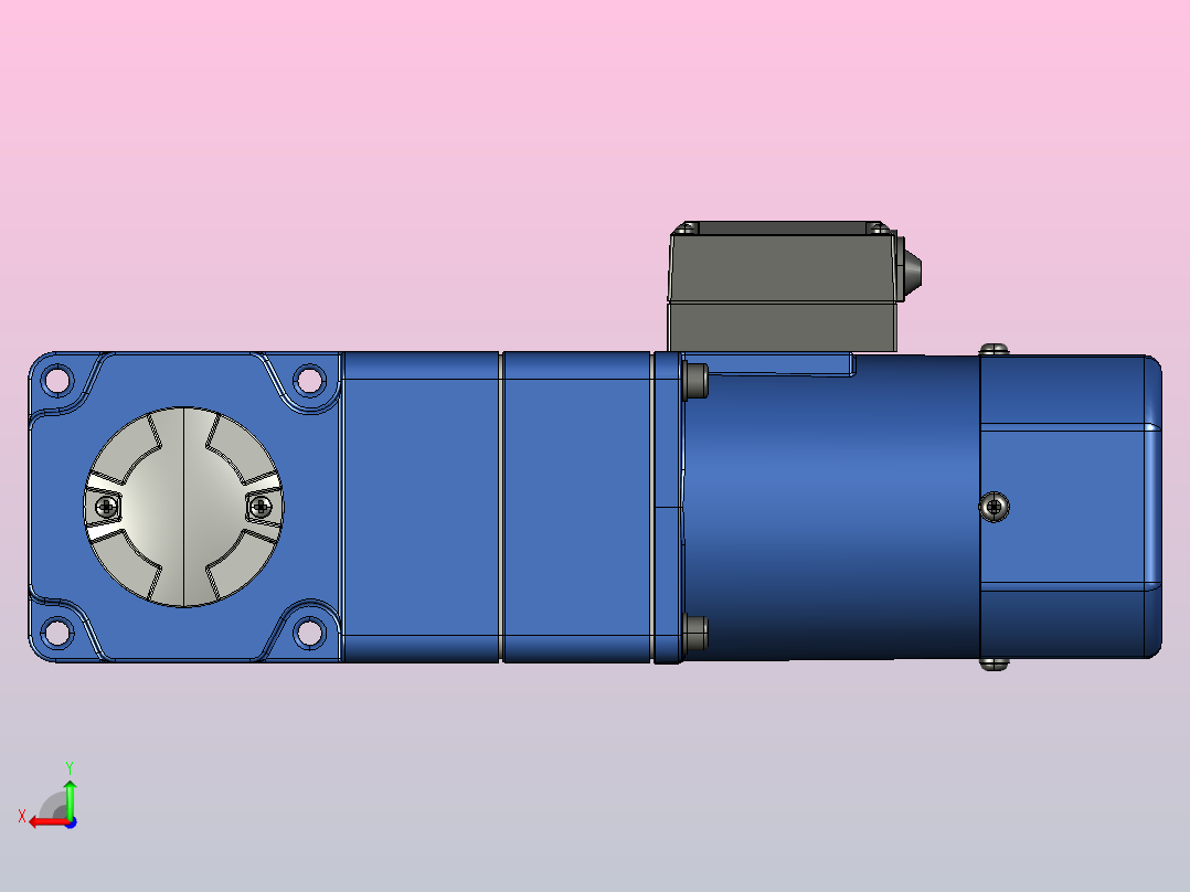 YB电磁制动电机40yb02-1800后视图