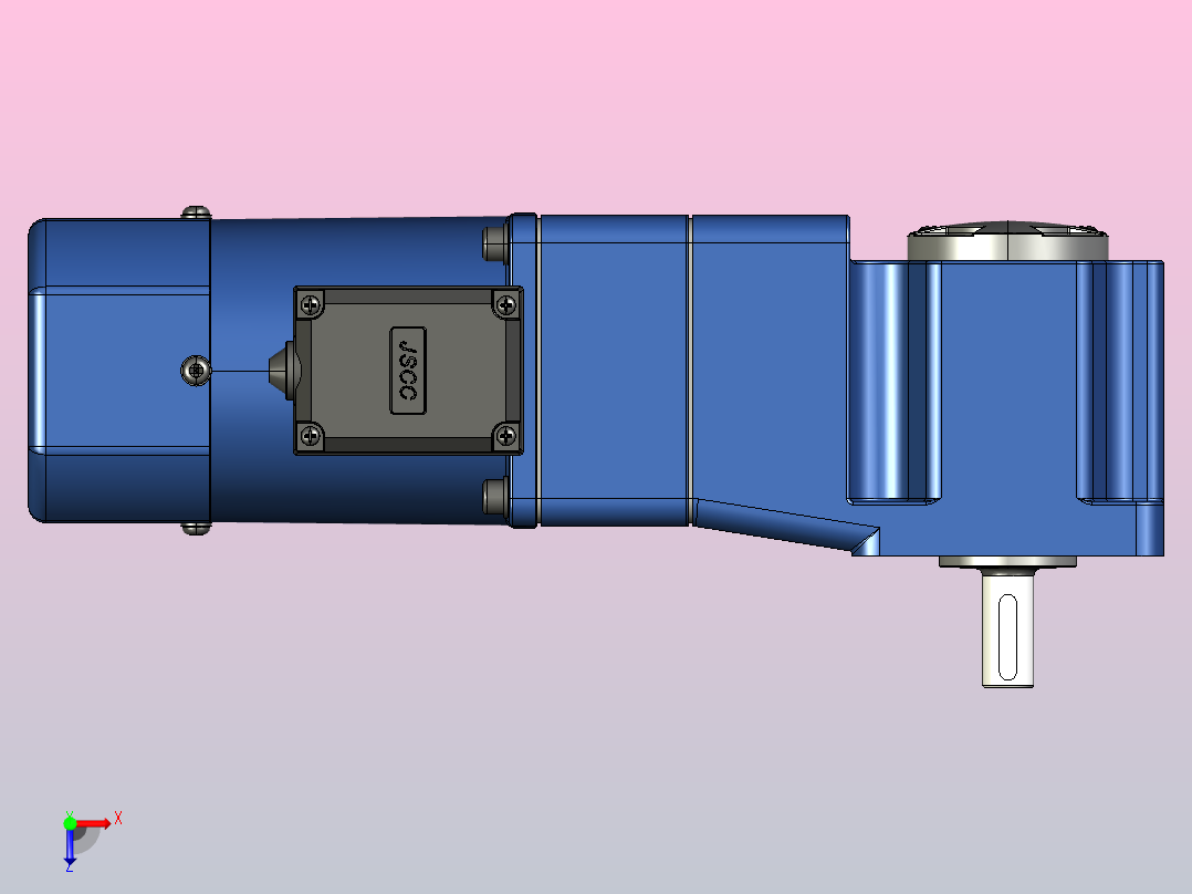 YB电磁制动电机40yb02-1800俯视图