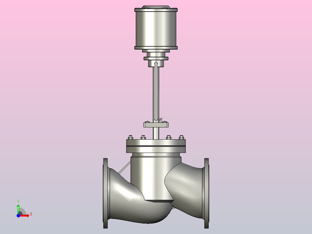 J641H气动截止阀[300]前视图
