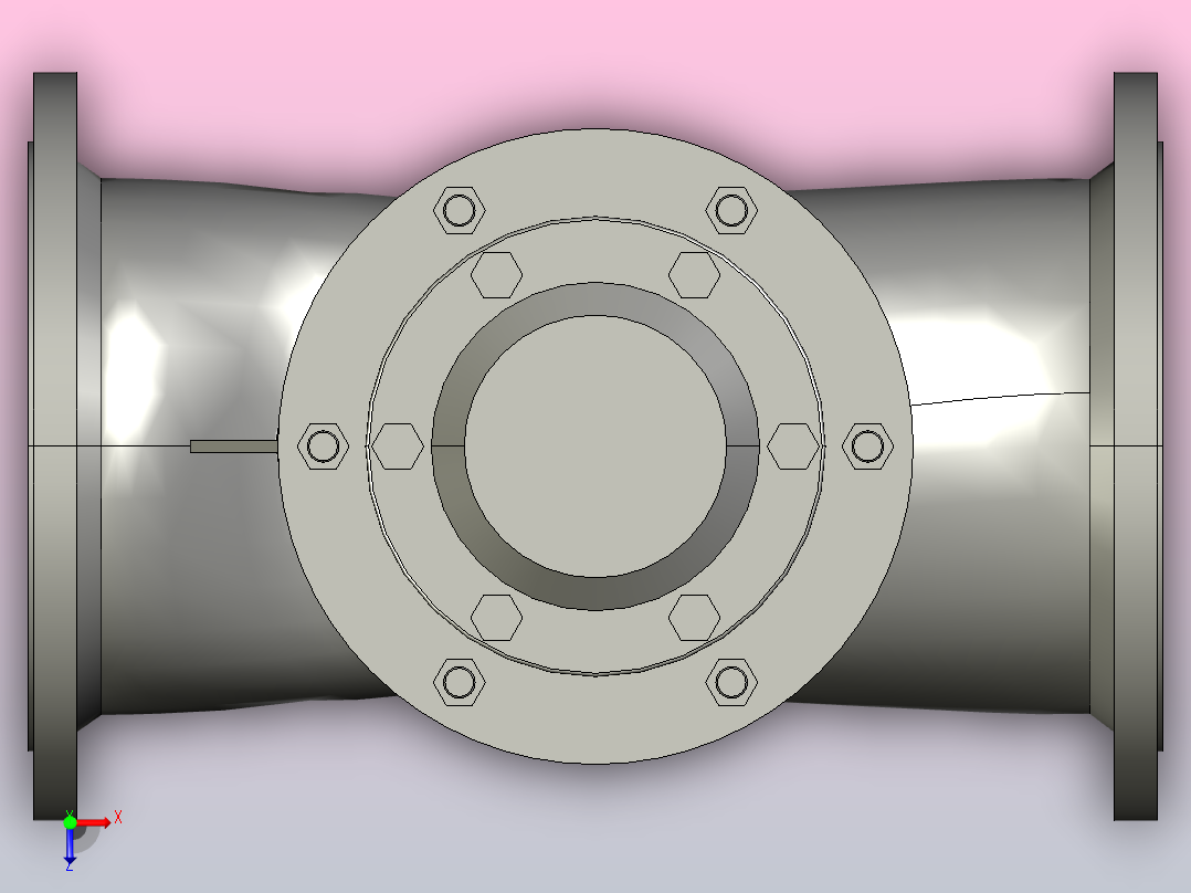J641H气动截止阀[300]俯视图