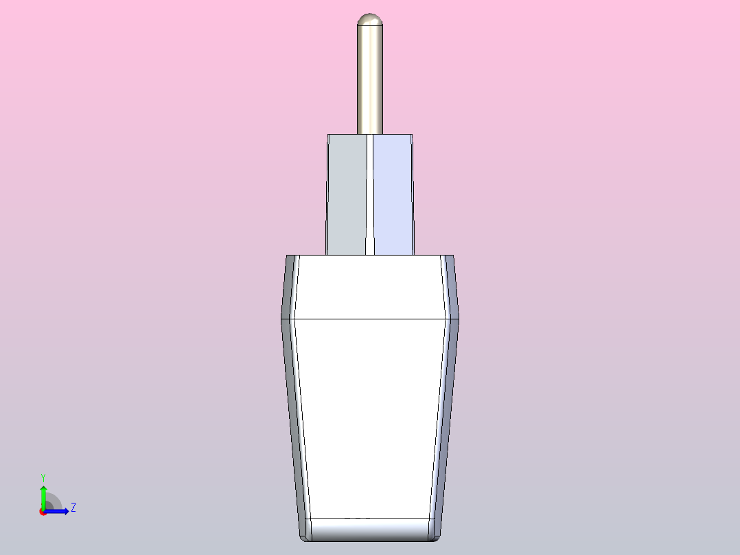 交流适配器电源左视图