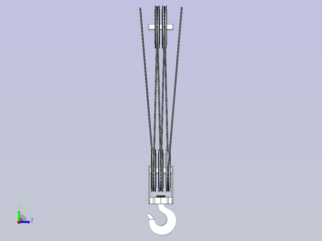 起重机吊钩左视图