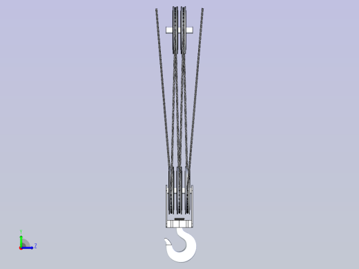 起重机吊钩左视缩略图