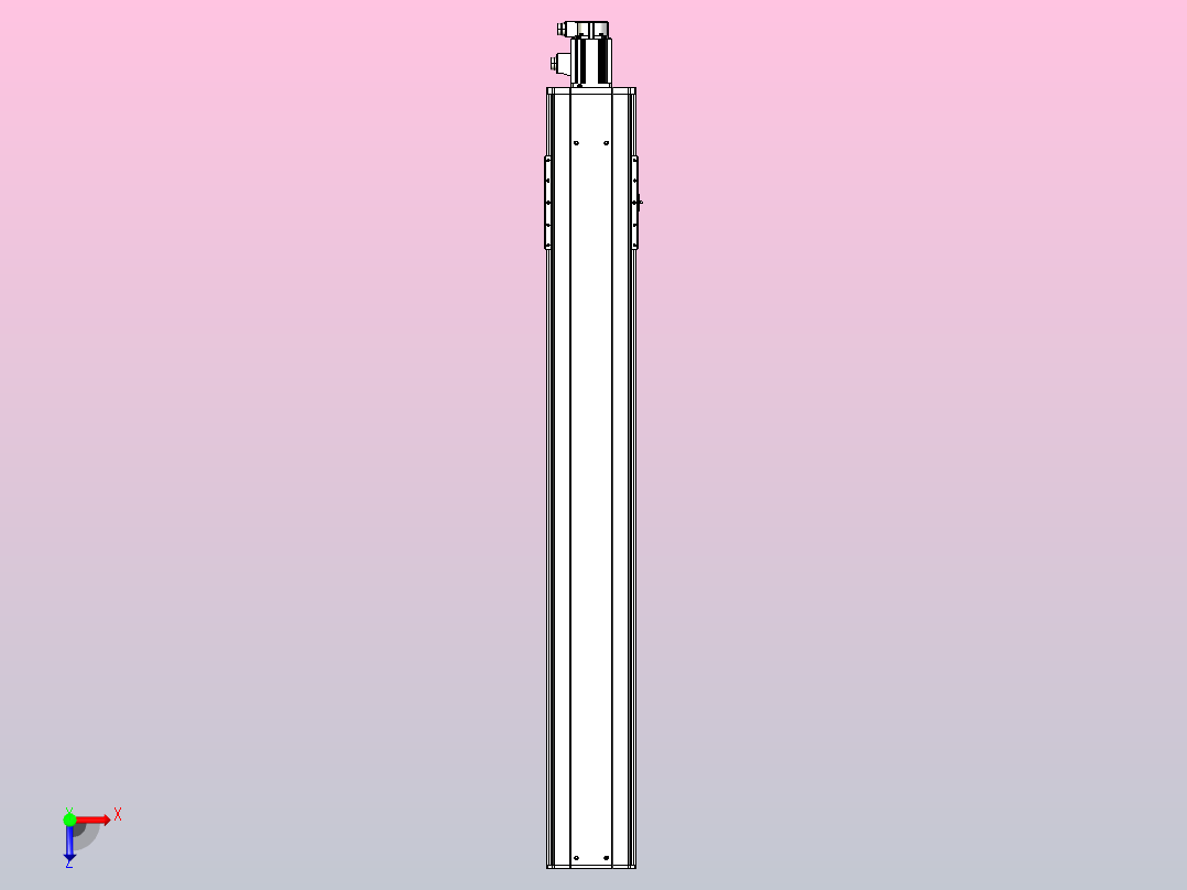 日规模组半封闭丝杆TPA-HNR-220D-3210C-L1450-M-C-P1K-N3俯视图