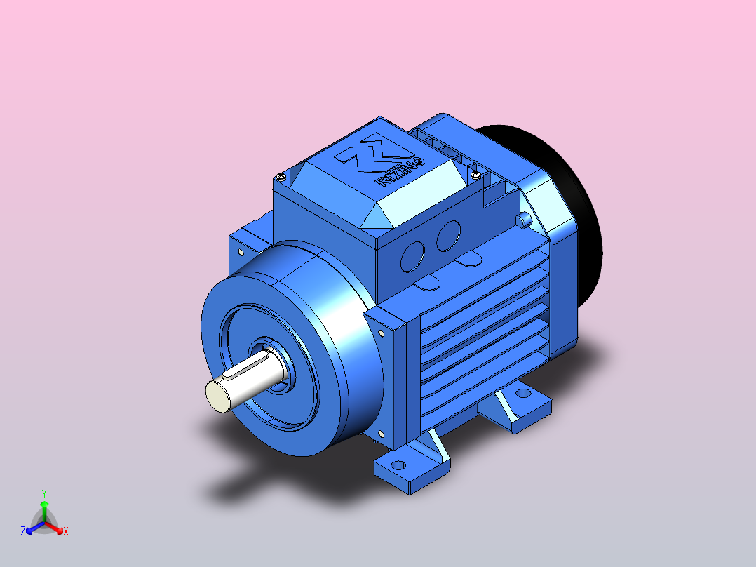 IM B3 H80-180(YE2、YE3)通用电机[YE2-100L1-4-B3] (2)主视图