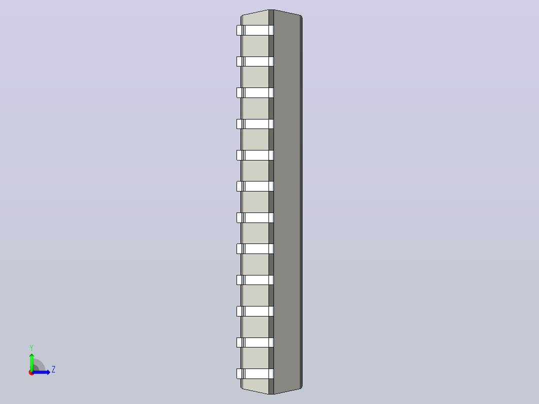 106x SOIC 封装（小外形集成电路）SOIC127P1180X250-24N左视图