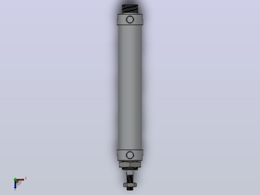 MAL-CM系列迷你气缸[MAL-32X150-S-CM]俯视图