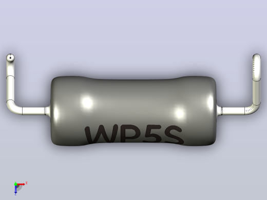 适合用作SMD电阻器的通孔功率电阻器俯视缩略图