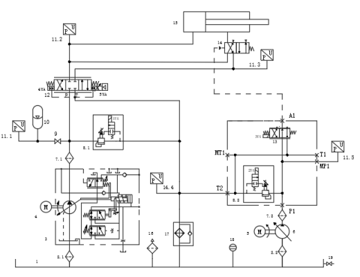 50MN卧式挤压机液压系统设计（SW+CAD+说明书）缩略图