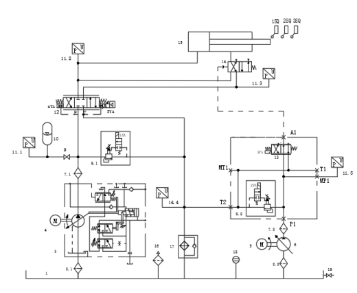 50MN卧式挤压机液压系统设计（SW+CAD+说明书）缩略图