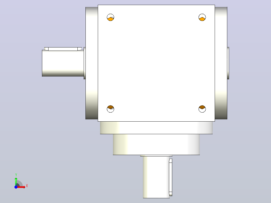 PW140-1(单轴输入单轴输出）转向器PW140-1(单轴输入单轴输出）前视图