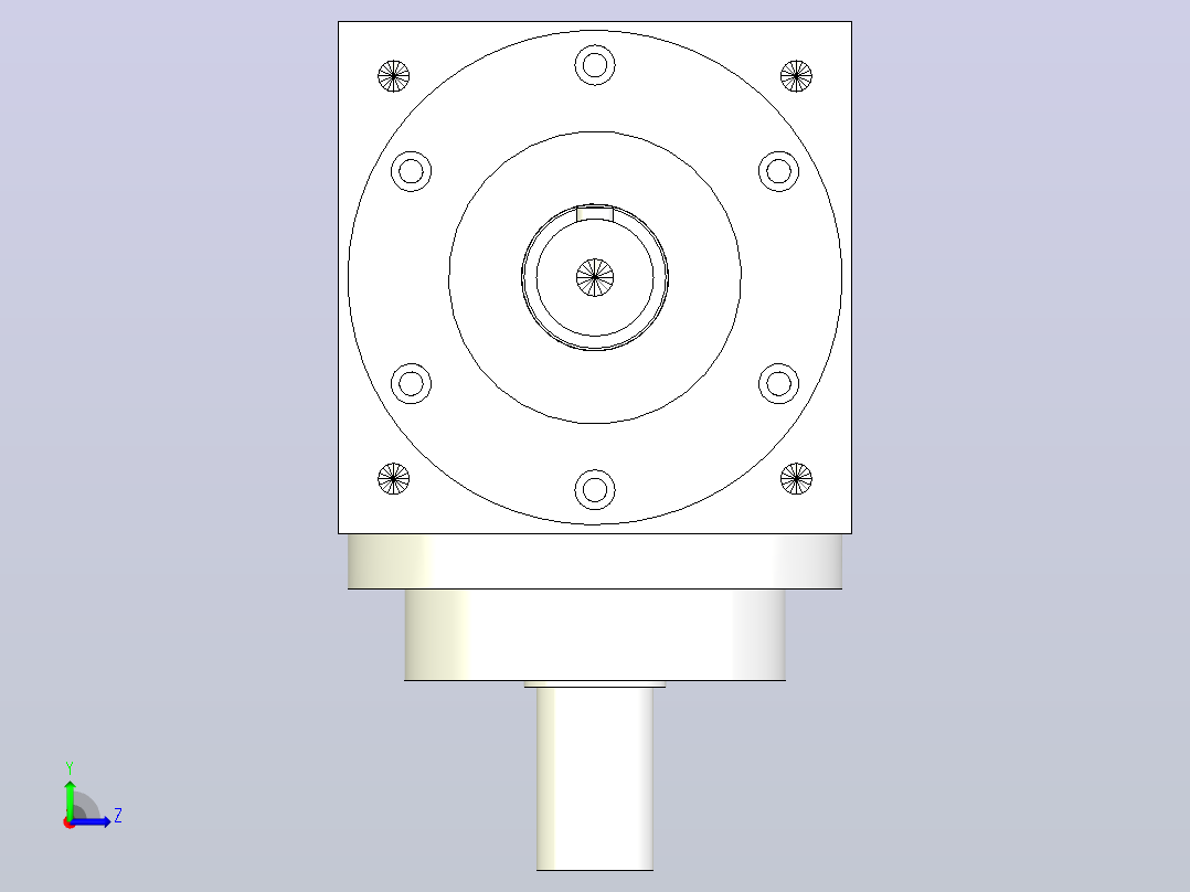 PW140-1(单轴输入单轴输出）转向器PW140-1(单轴输入单轴输出）左视图