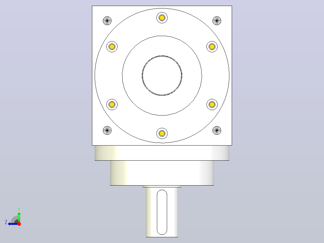 PW140-1(单轴输入单轴输出）转向器PW140-1(单轴输入单轴输出）右视图