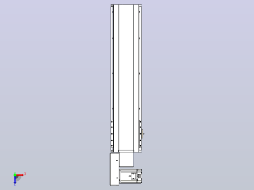 皮带直线轴半封闭可选导轨TPA-HNB-175D-140-L550-ML-C-P75-N3俯视缩略图