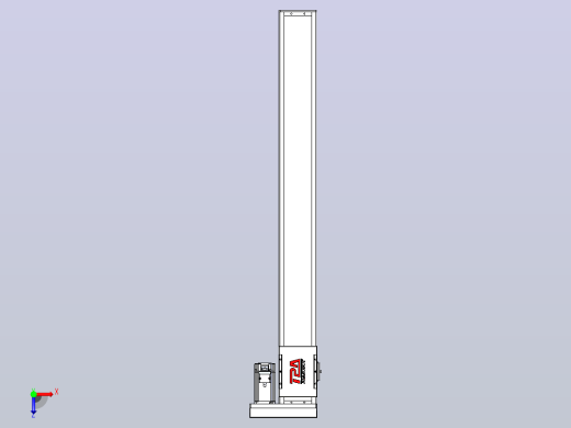 滚珠丝杠直线轴带导轨全封闭TPA-HCR-110D-1610C-L950-ML-C-P40-N3俯视缩略图