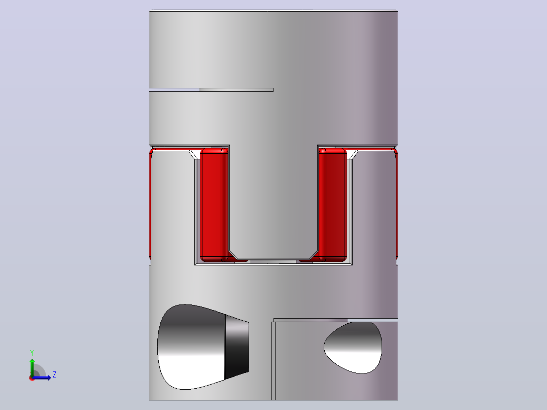 HLX系列[HLX-4X4-14X22]联轴器左视图